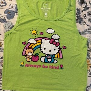 Hello Kitty Lime Green  Tank Top